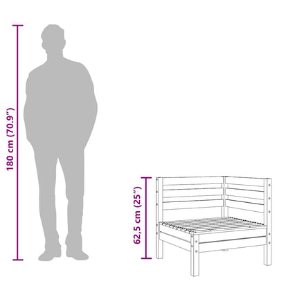 Hagesofa 3-seters heltre douglasgran