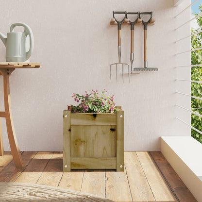 Hageplantekasse 31x31x31 cm impregnert furu