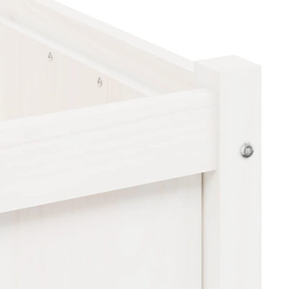 Hageplantekasse hvit 50x50x50 cm heltre furu