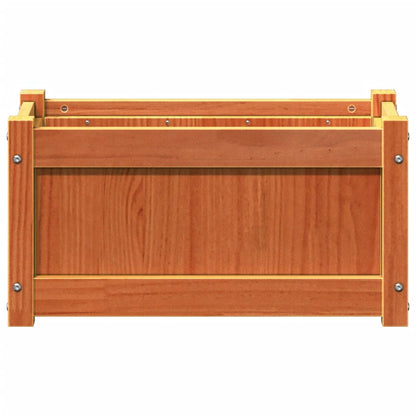 Hageplantekasse voksbrun 60x31x31 cm heltre furu