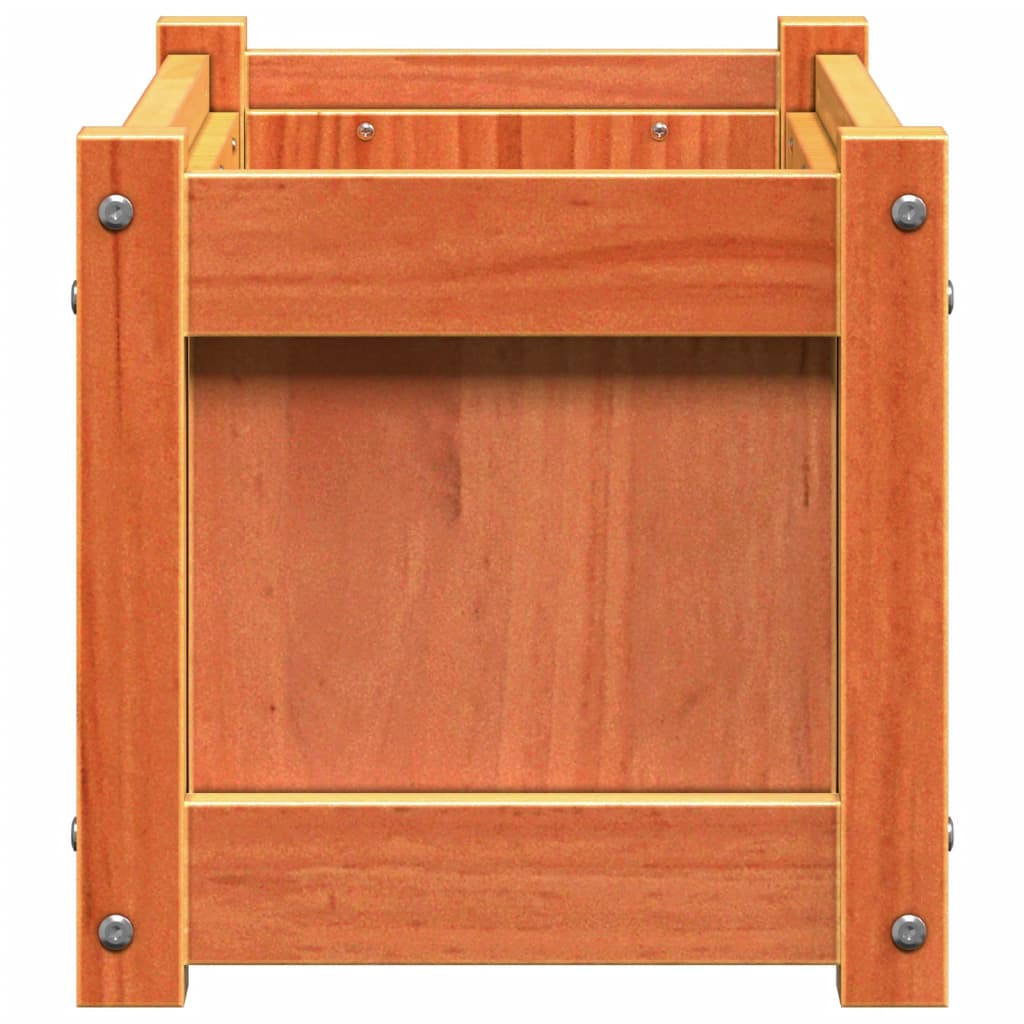 Hageplantekasse voksbrun 60x31x31 cm heltre furu