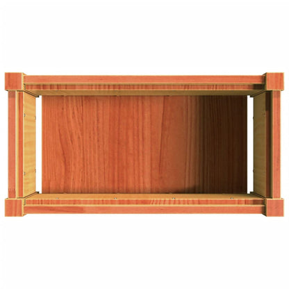 Hageplantekasse voksbrun 60x31x31 cm heltre furu