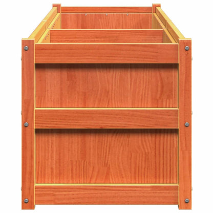 Hageplantekasse voksbrun 180x50x50 cm heltre furu