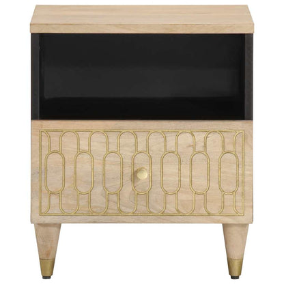 Nattbord 2 stk 40x33x46 cm heltre mango