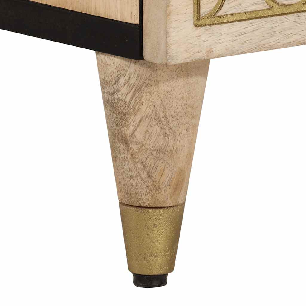 Nattbord 2 stk 40x33x46 cm heltre mango