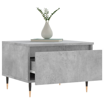 Salongbord betonggrå 50x46x35 cm konstruert tre
