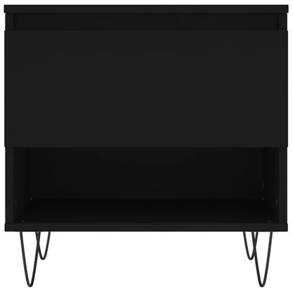 Salongbord svart 50x46x50 cm konstruert tre