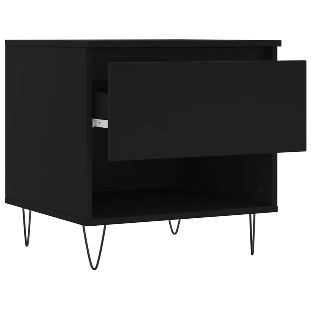 Salongbord svart 50x46x50 cm konstruert tre