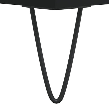 Salongbord 2 stk svart 50x46x50 cm konstruert tre