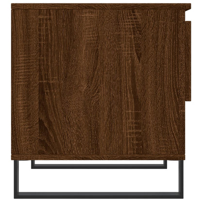 Salongbord brun eik 50x46x50 cm konstruert tre
