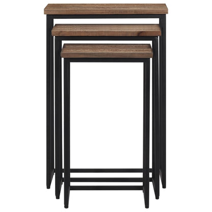 Stablebare sofabord 3 stk heltre teak