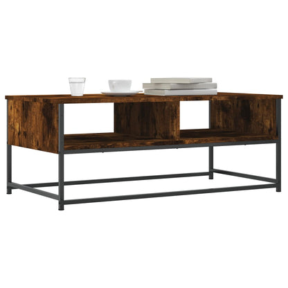 Salongbord røkt eik 100x51x40 cm konstruert tre