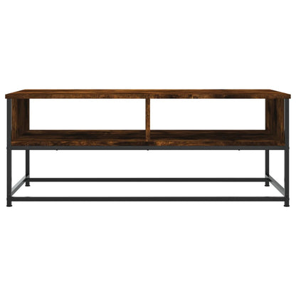 Salongbord røkt eik 100x51x40 cm konstruert tre