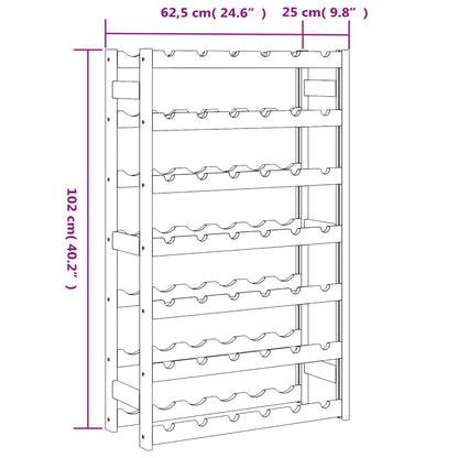 Vinstativ for 42 flasker brun heltre furu