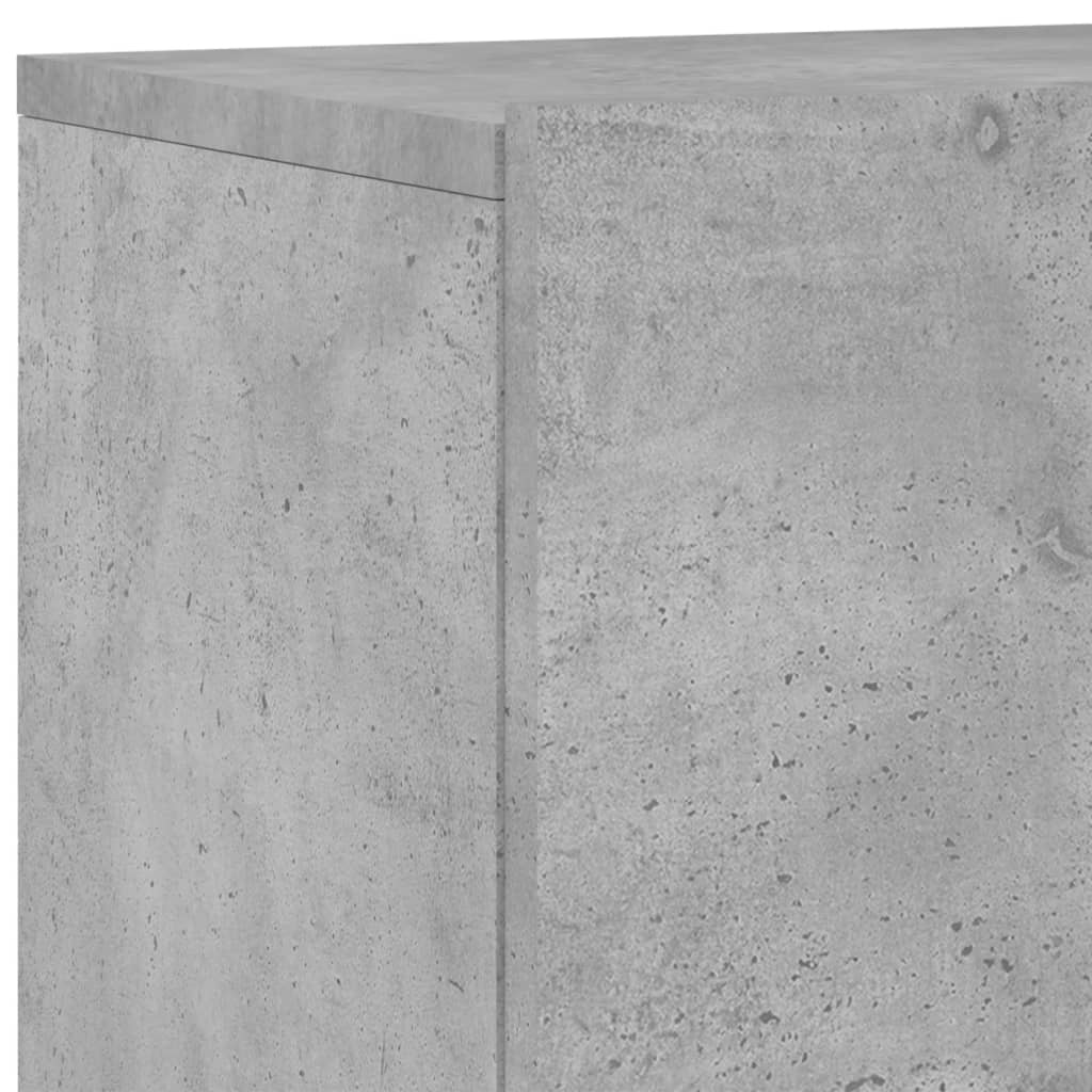 Veggmonterte TV-benker 2 stk betonggrå 60x30x41 cm