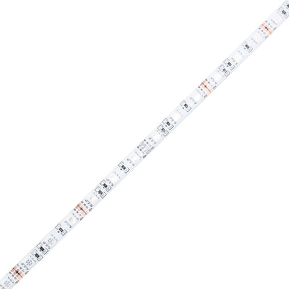 Sengeramme med LED-lys hvit 120x200 cm konstruert tre