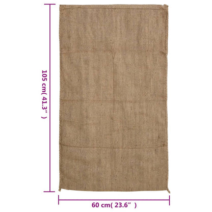 Jutesekker 5 stk 60x105 cm 100% jute 340 gsm