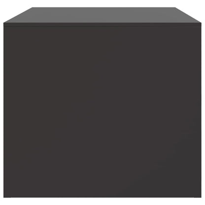 Hagesalongbord svart 67x50x44 cm stål