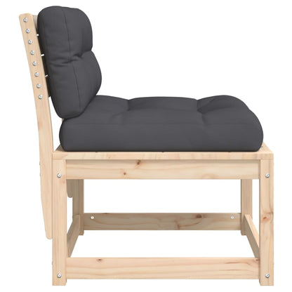 Hagesofa med puter heltre furu