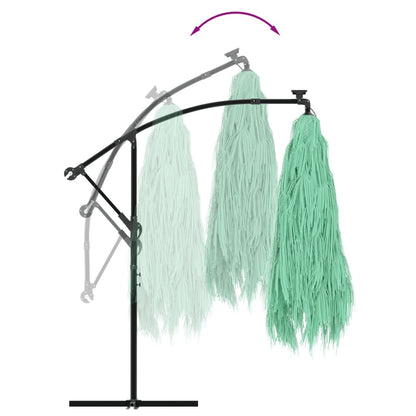 Hageparasoll med stålstang grønn 269x269x235 cm