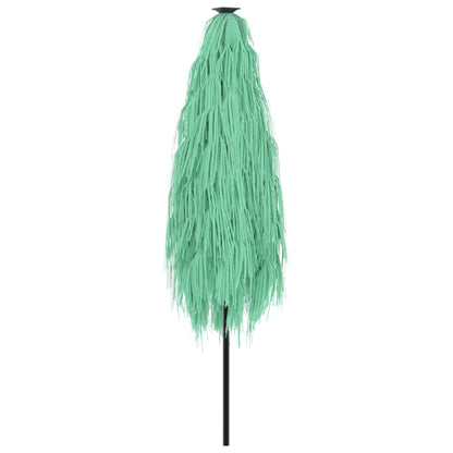 Hageparasoll med stålstang grønn 300x200x250 cm