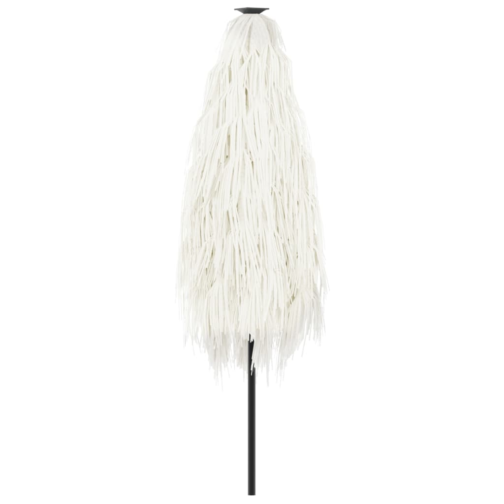 Hageparasoll med stålstang hvit 268x268x226 cm