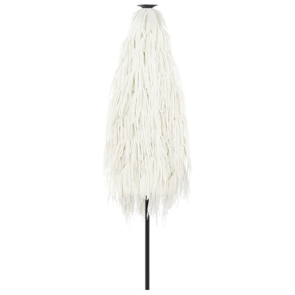 Hageparasoll med stålstang hvit 268x268x226 cm