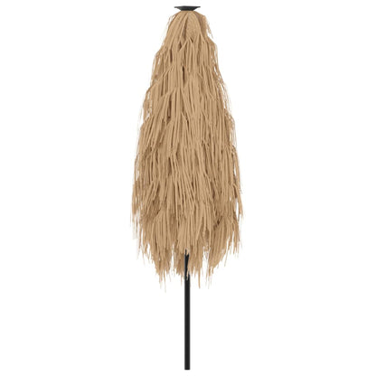 Hageparasoll med stålstang brun 288x288x225 cm