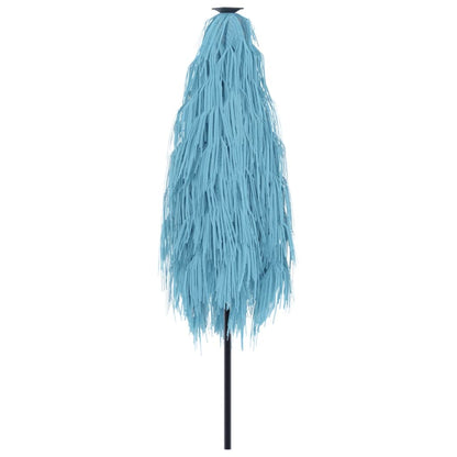 Hageparasoll med stålstang blå 288x288x225 cm