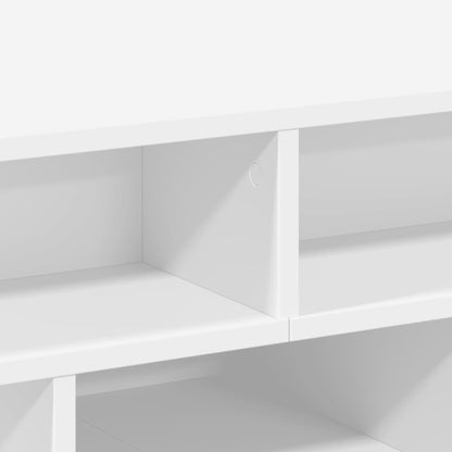 Sofabord hvit 70x70x29 cm konstruert tre