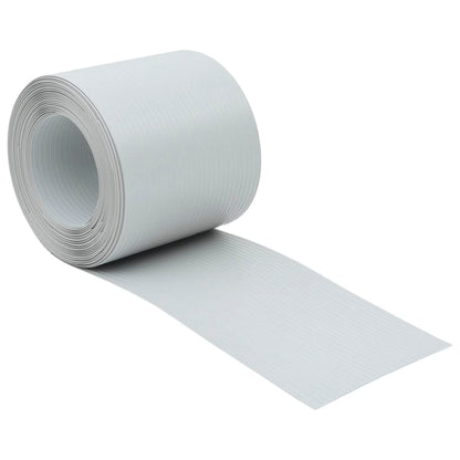 Hageskjermer 10 stk lysegrå 252,5x19 cm PVC