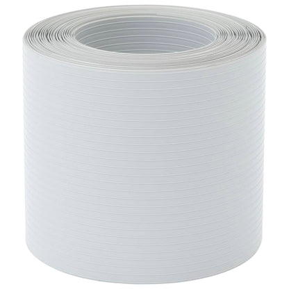 Hageskjermer 10 stk lysegrå 252,5x19 cm PVC