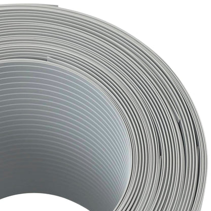 Hageskjermer 10 stk lysegrå 252,5x19 cm PVC