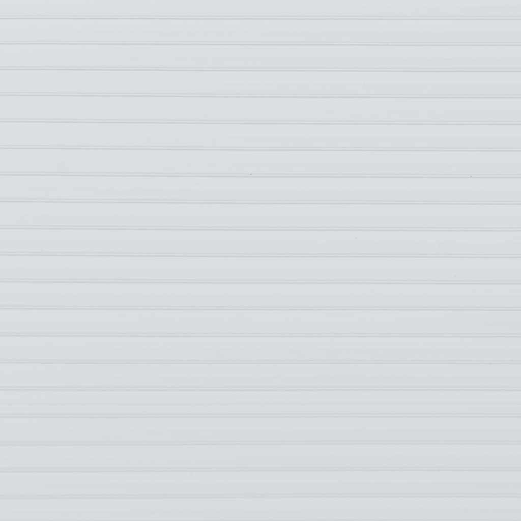 Hageskjermer 10 stk lysegrå 252,5x19 cm PVC