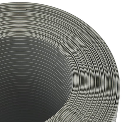 Hageskjermer 10 stk steingrå 252,5x19 cm PVC