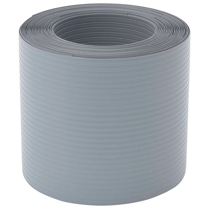 Hageskjermer 10 stk grå 252,5x19 cm PVC