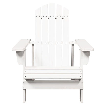 Adirondack stol hvit 69x85x90,5 cm heltre gran
