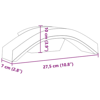 Veggmonterte LED-utelamper 2 stk hvit støpt aluminium