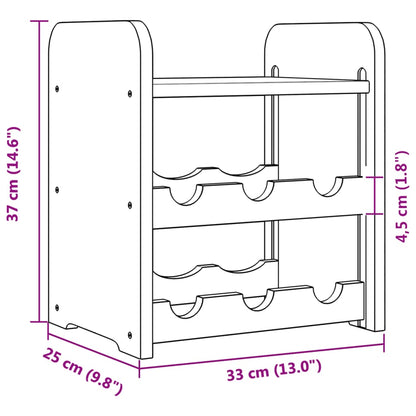 Vinstativ med toppbrett 33x25x37 cm heltre furu