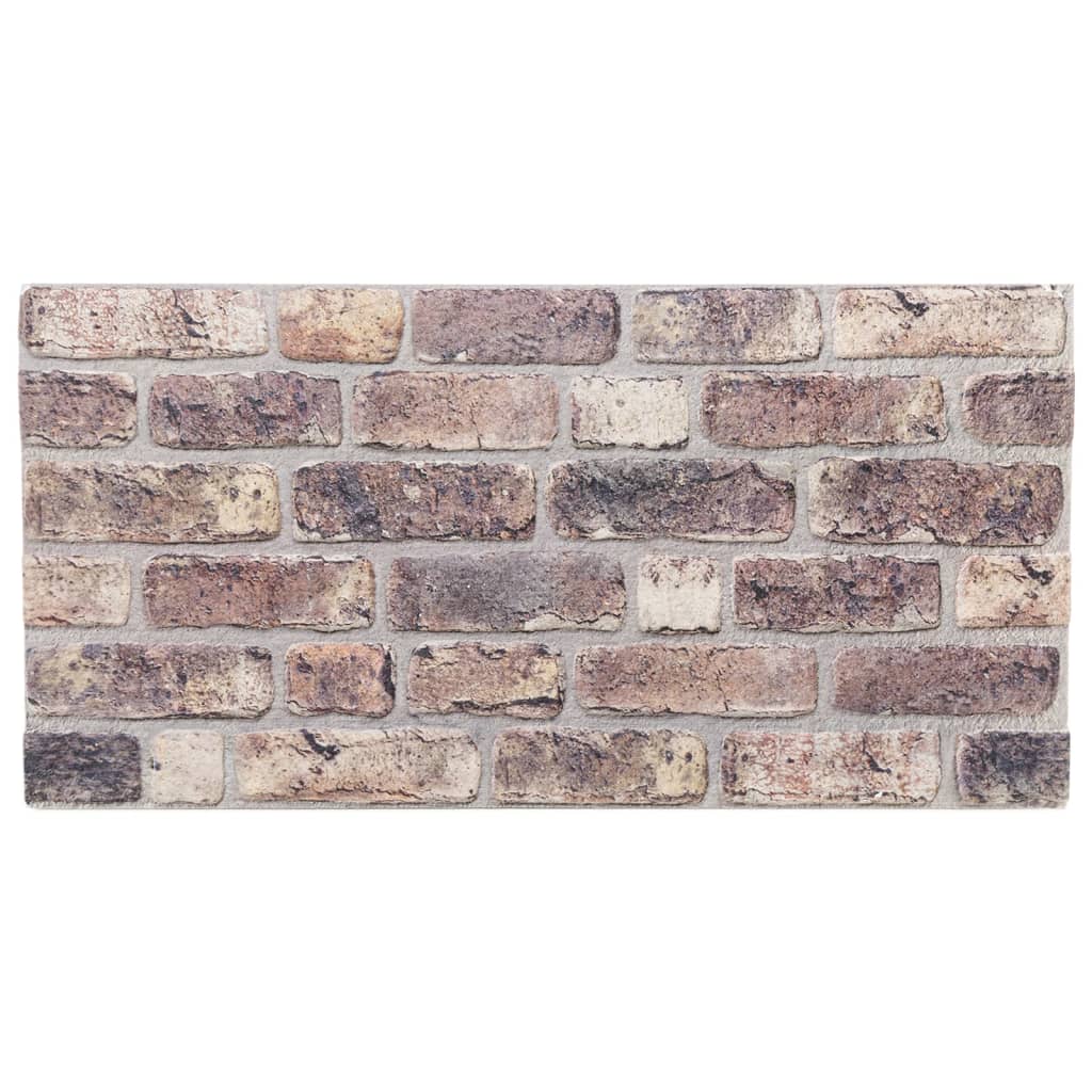 3D-veggpaneler 10 stk mørkebrun 100x50 cm EPS