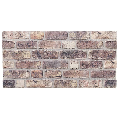 3D-veggpaneler 10 stk mørkebrun 100x50 cm EPS