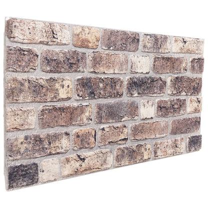 3D-veggpaneler 10 stk mørkebrun 100x50 cm EPS