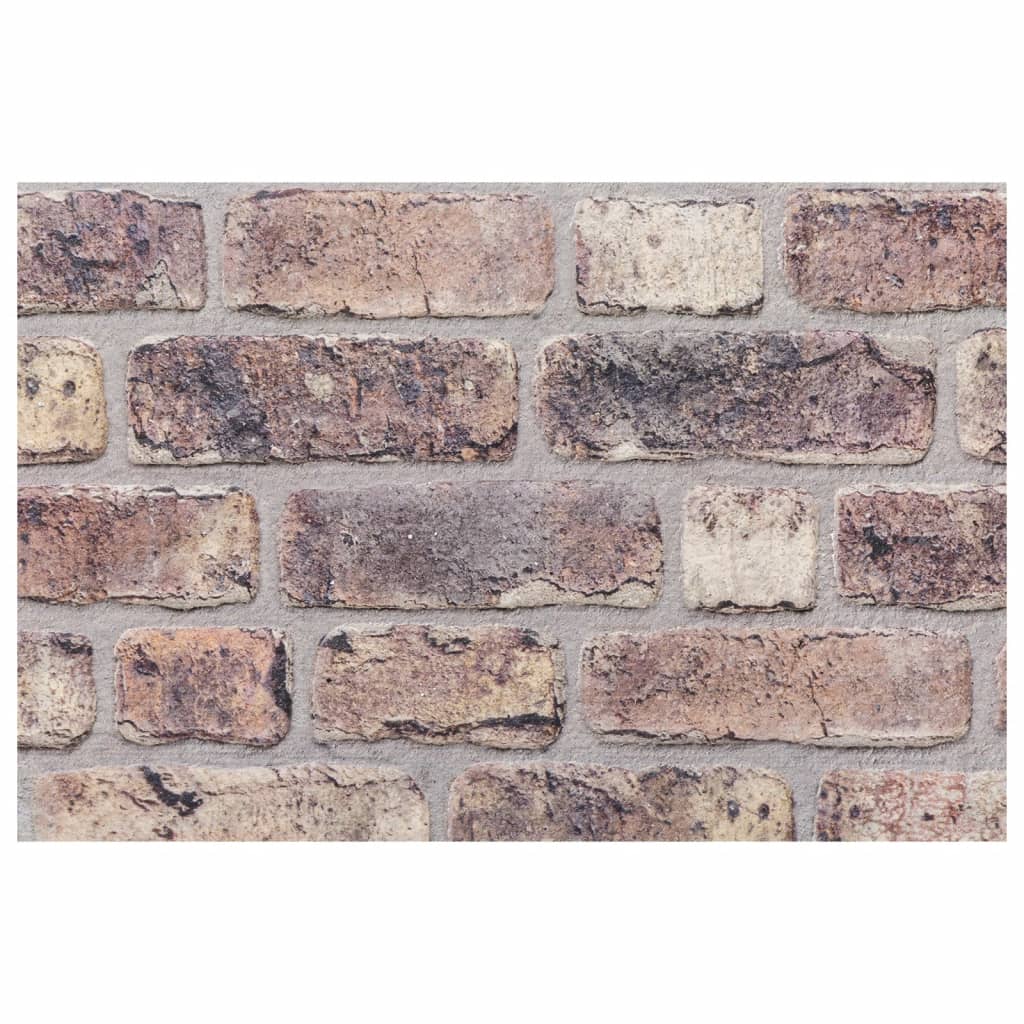 3D-veggpaneler 10 stk mørkebrun 100x50 cm EPS