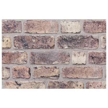 3D-veggpaneler 10 stk mørkebrun 100x50 cm EPS