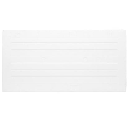 3D-veggpaneler 10 stk lysegrå 100x50 cm EPS