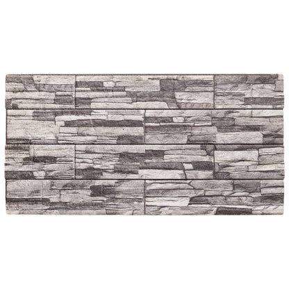 3D-veggpaneler 10 stk lysegrå 100x50 cm EPS