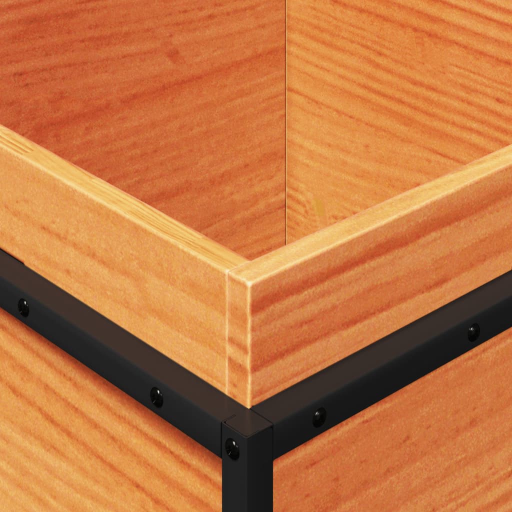 Hageplantekasse voksbrun 40x40x50 cm heltre furu