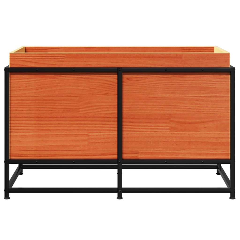 Hageplantekasse voksbrun 80x40x50 cm heltre furu