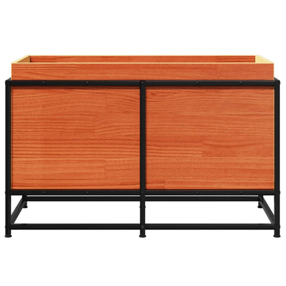 Hageplantekasse voksbrun 80x40x50 cm heltre furu