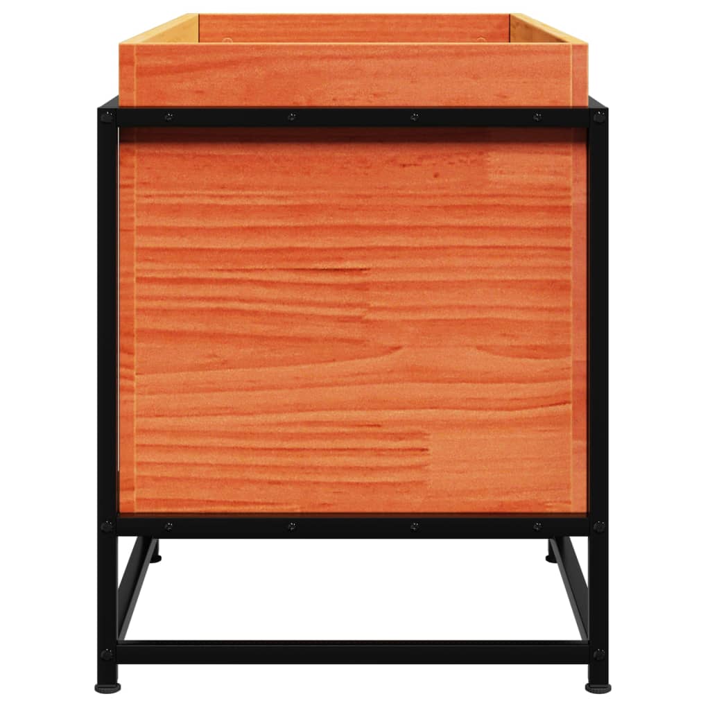 Hageplantekasse voksbrun 80x40x50 cm heltre furu